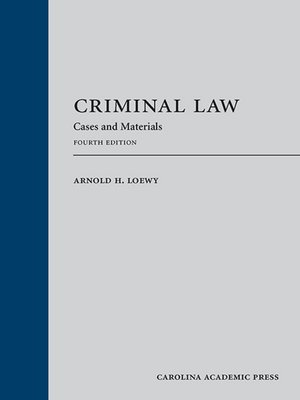 cover image of Criminal Law